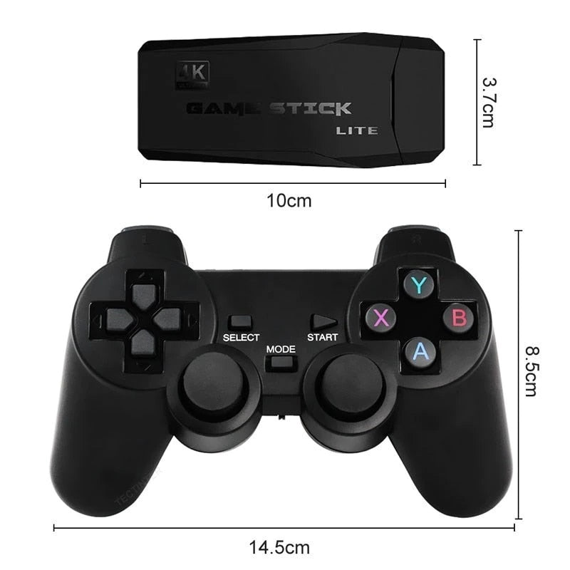 Vídeo Game Stick 4k Retrô 10.000 Jogos Original®+ 2 Controles